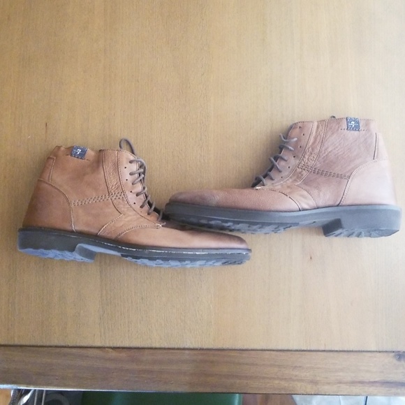 7 For All Mankind Other - 7 FAM indigo cognac leather boot mens size 9